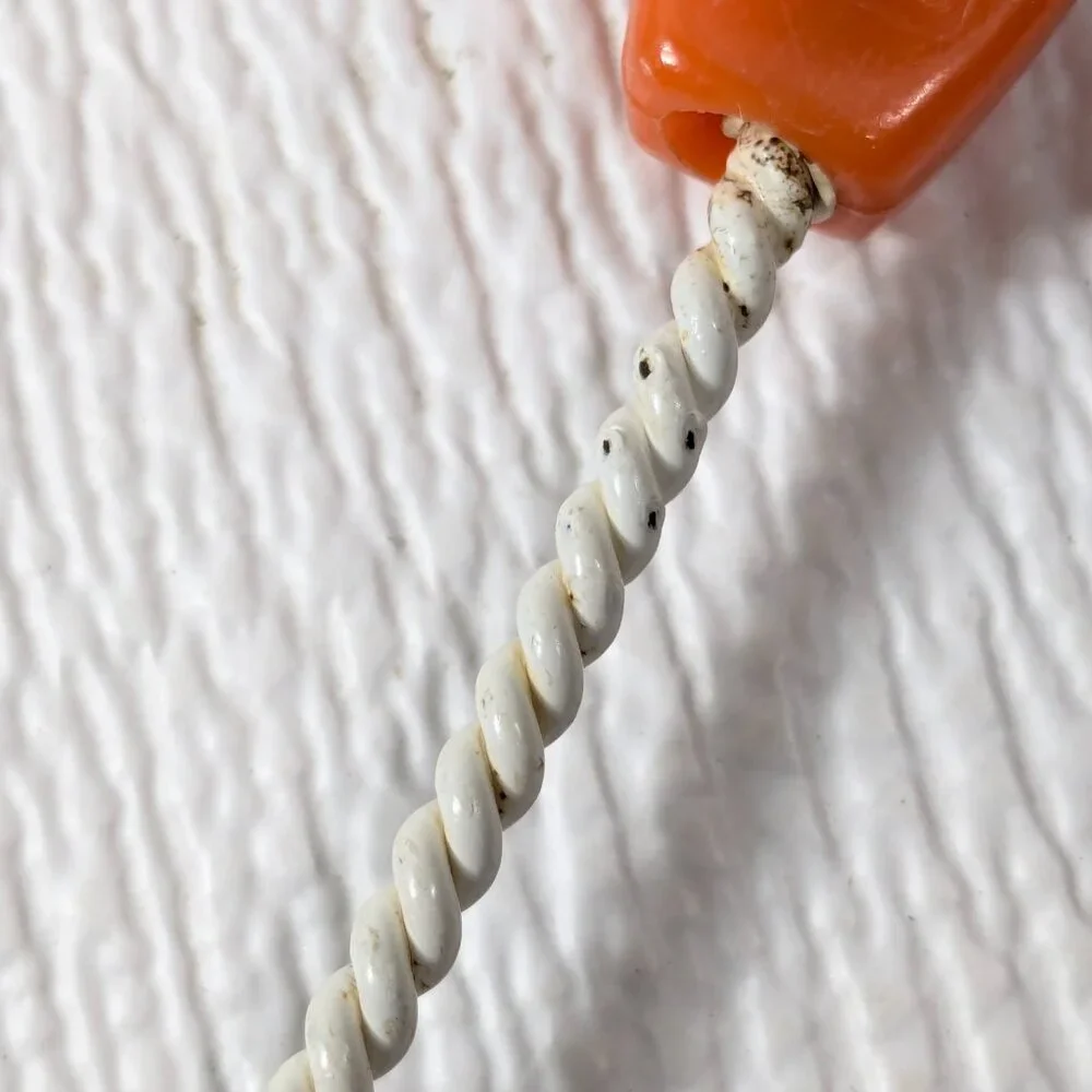 Vintage Kellogg‎ Quality Basting & Pastry Brush orange plastic handle USA RARE